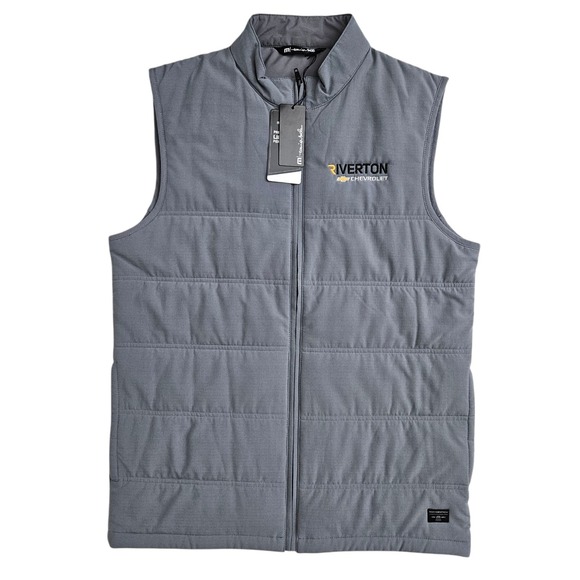 Travis Mathew Other - Travis Mathew Golf (Mens Medium) Cold Bay Quilted Puffer Vest Gray Ripstop‎ New